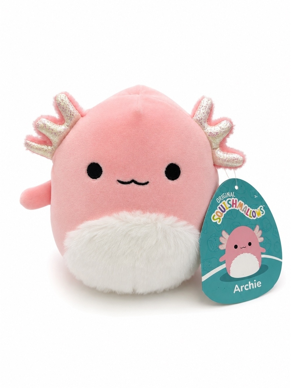Squishmallows Archie Pink Axolotl Plush BNWT Soft Stuffed Animal Toy